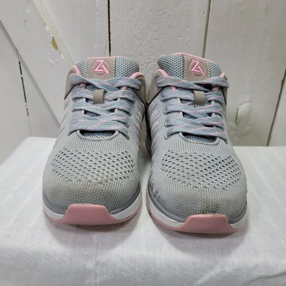 Zeba Hands Free Slip On Sneakers Shoes Women 7 Rose Gray Pink Slip Resist - Picture 5 of 10